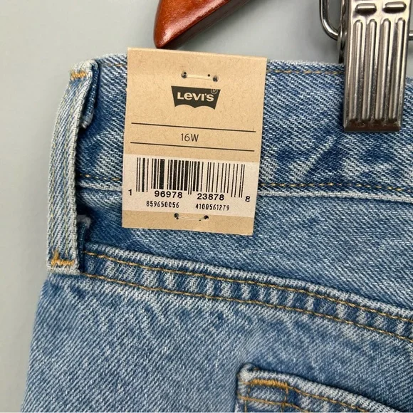 Levi’s 501 150 anniv high rise women’s denim  patch heart size 16W button fly - Picture 9 of 16